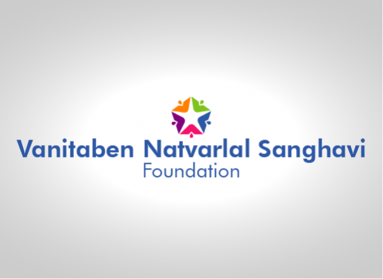 Logo of Vanitaben Natvarlal Sanghavi Foundation, Charitable trust of Veena Developers